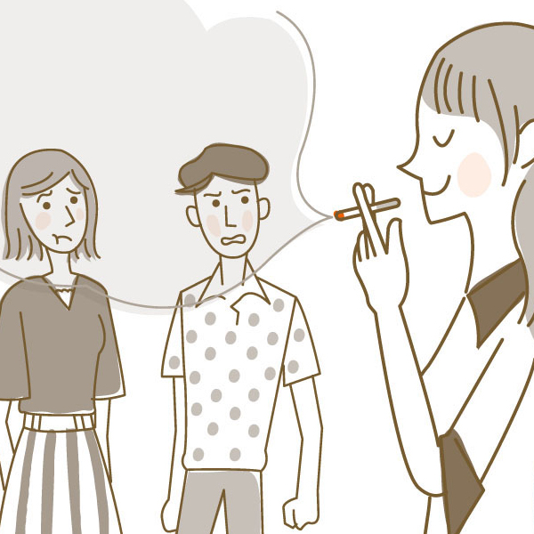 久しぶりの受動喫煙に閉口